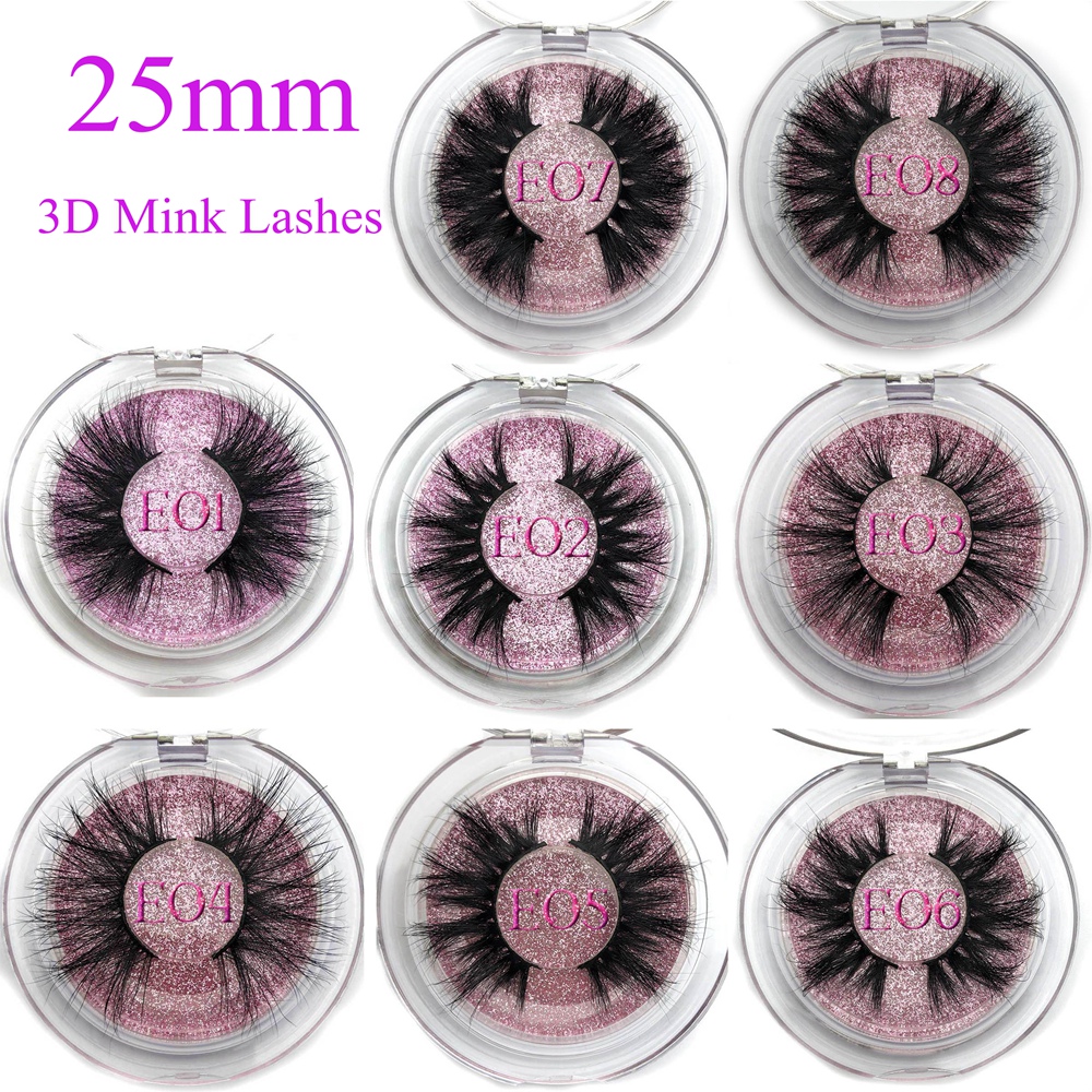 Best of Mikiwi 25mm False Eyelashes Wholesale Thick Strip 25mm 3D Mink Lashes Custom Packaging Label Makeup Dramatic Long Mink Lashes Reviews & Tips