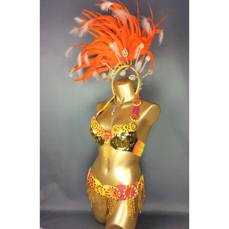 Free shipping New Sexy Wire Bra For Carnival Costume Women Samba
