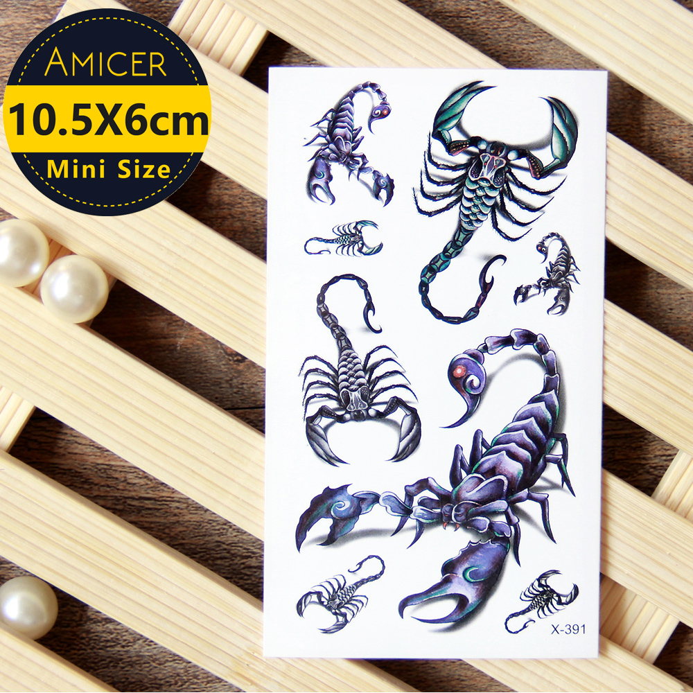 Best of Waterproof Temporary Tattoo Sticker Scorpion Dragon Deer Skull Flash Tatto Women Men Body Art Transfer Fake Tattoos Realistic 3D Reviews & Tips