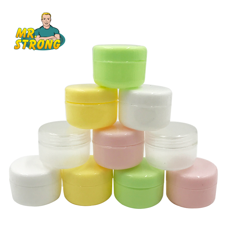 Best of 10PCS Refillable Bottles Plastic Empty Makeup Jar Pot Travel Face Cream / Lotion / Cosmetic Container 5 Colors Reviews & Tips