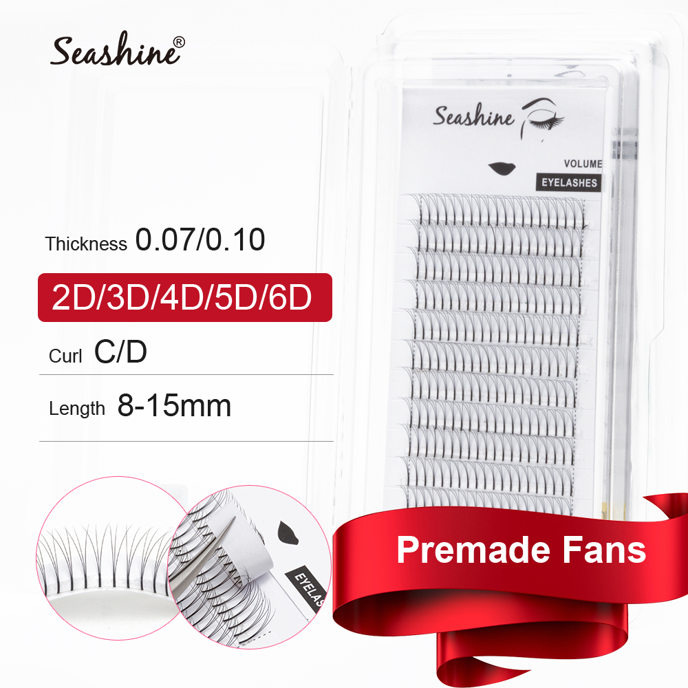 Best of Seashine Mixed Tray Premade Fans 2D 3D 4D 5D 6D Lash Extension Supplies Pre Made Volume Fans Eyelash Extension Reviews & Tips