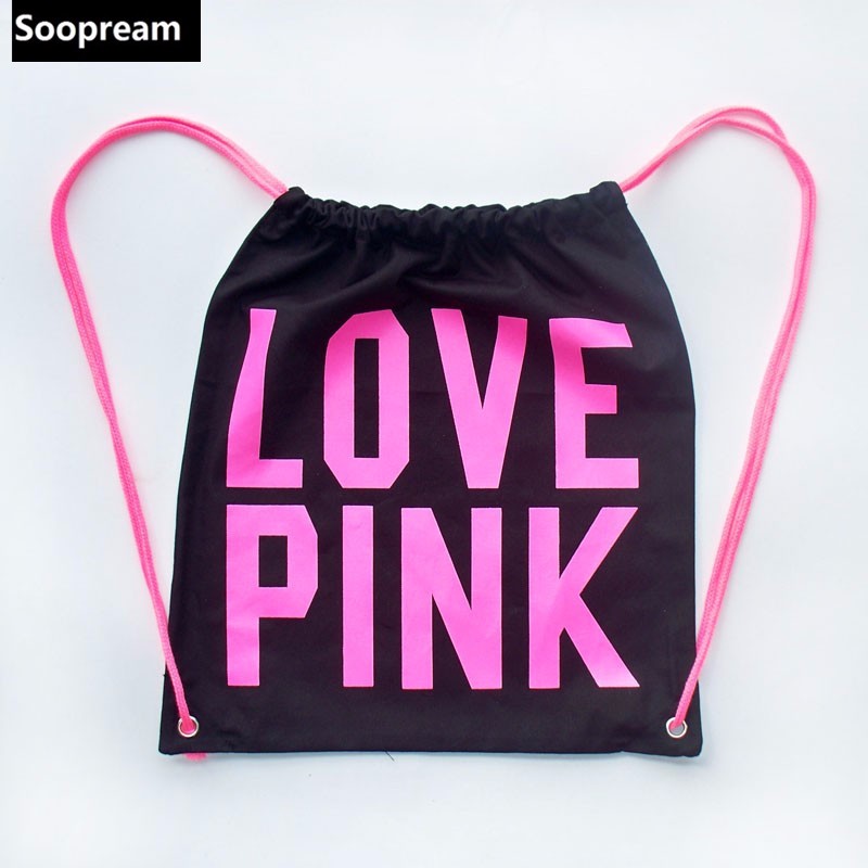 Värviline kirjaga “Love pink” seljakott Värviline kirjaga “Love pink” seljakott