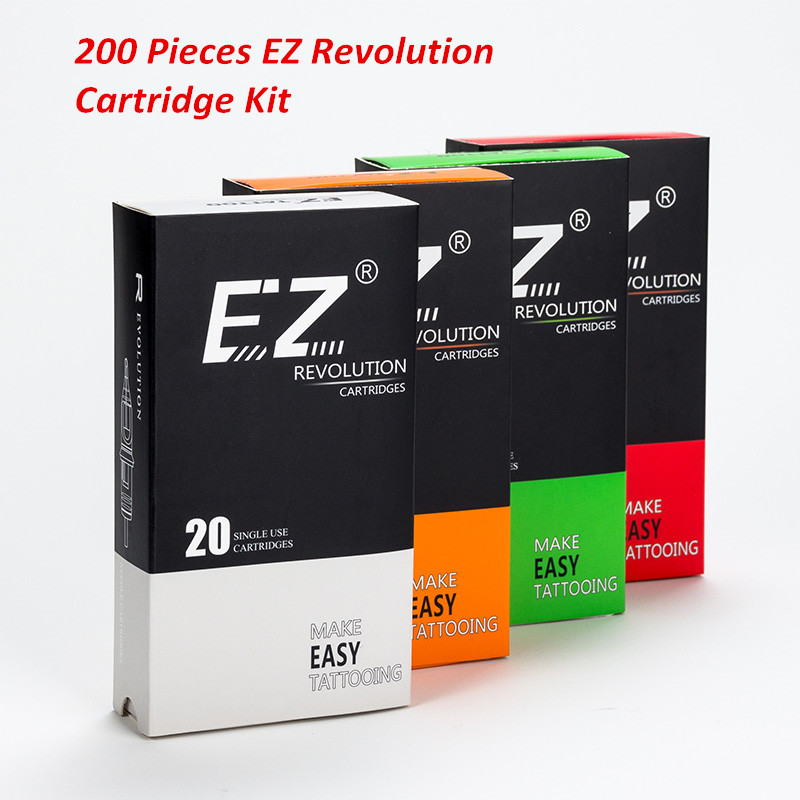 Best of 200 Pcs Mixed Lot EZ Revolution Cartridge Tattoo Needles RL RS M1 CM Compatible With Cartridge System Tattoo Machines Grips Reviews & Tips