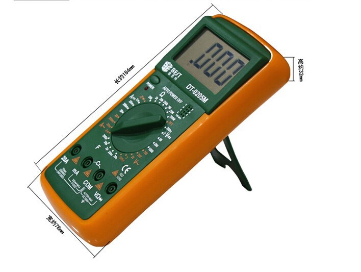 Käeshoitav multimeeter LCD ekraaniga