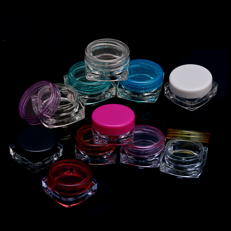 Best of 10 Pcs Transparent Small Square Bottle 5g Cosmetic Empty Jar Pot Eyeshadow Lip Balm Face Cream Sample Container Reviews & Tips