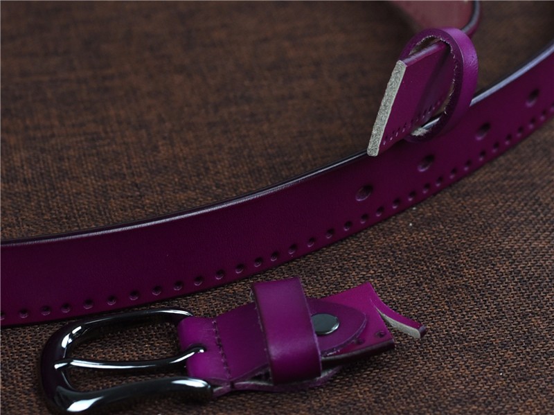 lilla nahast naiste vöö metallist pandlaga