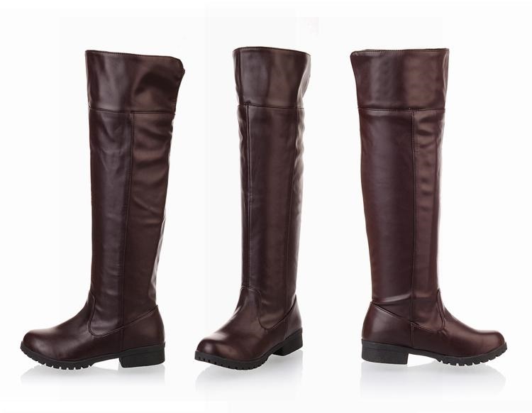 Unisex Attack on Titan Eren Levi Cosplay Boots Kniehoch Anime Schuhe Schwarz Braun Größe 35-48 3