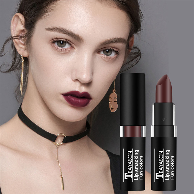 Best of Waterproof Matte Liquid Moisturizer Lipstick Long Lasting Sexy Red Black Lip Gloss Korean Makeup Cosmetics Reviews & Tips - Image 4