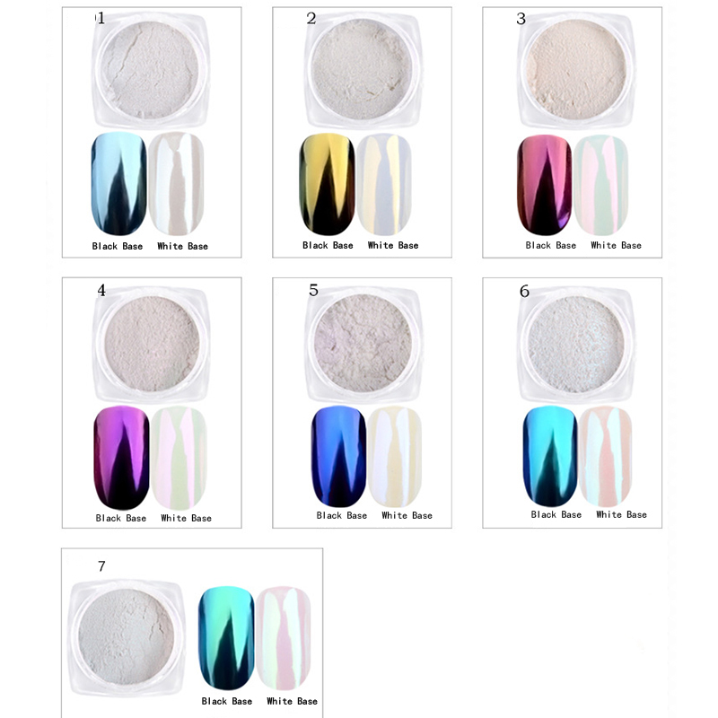 Best of 1g / Box Pearl Shell Chameleon Mirror Nail Powder Glitters Nail Art Chrome Pigment Dust Manicure Decoration Reviews & Tips - Image 2