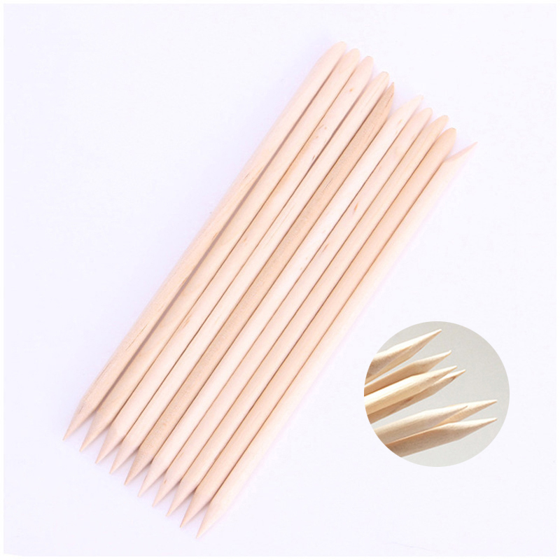 Best of New 30 / 50pcs / lot Orange Wooden Nail Art Stick Double End Dead Skin Fork Cuticle Pusher Remover Pedicure Manicure Tools Reviews & Tips