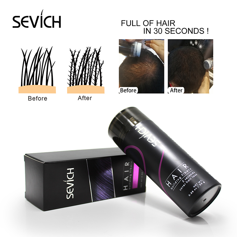 Best of Sevich 25g Hair Fiber Instant Hair Growth Keratin Hair Building Fibers Powder Applicator Comb Extension Hair In Second 10 Color Reviews & Tips