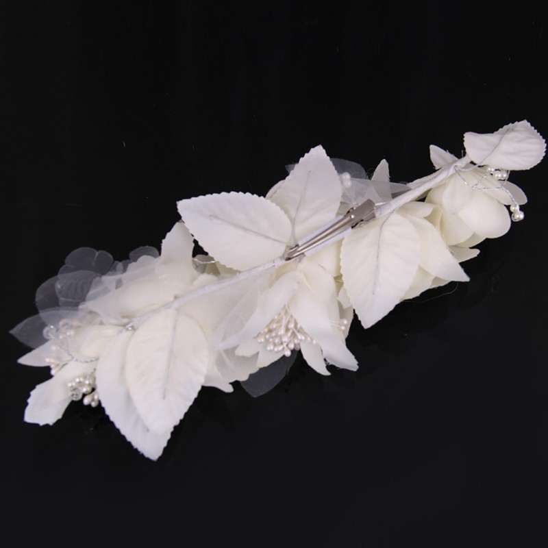 Elegant Bride Flower Pearl Wedding Charming Hair Clips Elegant Bride Flower Pearl Wedding Charming Hair Clips 3