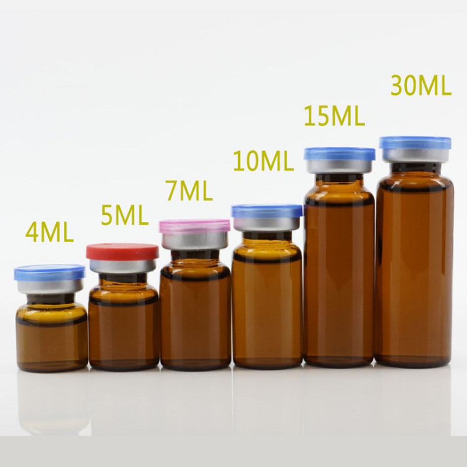 Best of 10pcs 50pcs 4ml 5ml 6ml 8ml 10ml 12ml 15ml 20ml 30ml Amber Clear Injection Glass Vial &amp;Flip Off Cap Small Glass Medicine Bottles Reviews & Tips