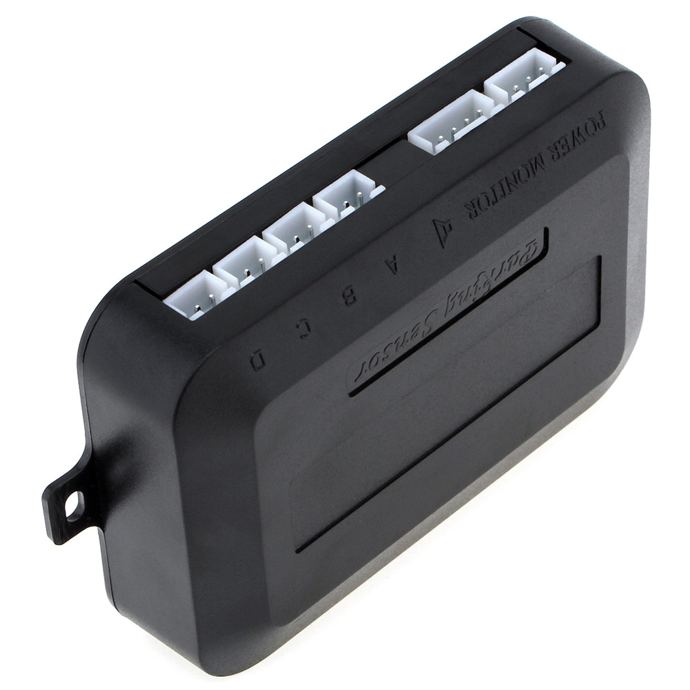 must ristkülikukujuline parkimisanduri juhtplokk nelja pistikupesaga