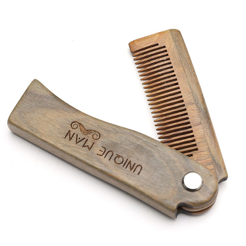 Best of Folding Wood Beard Combs For Men Natural Sandalwood Beard Mustache Hair Comb Salon Barber Hairdressing Styling Tools Accessories Reviews & Tips