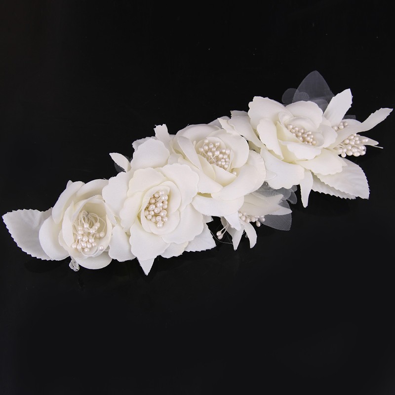 Elegant Bride Flower Pearl Wedding Charming Hair Clips Elegant Bride Flower Pearl Wedding Charming Hair Clips 1