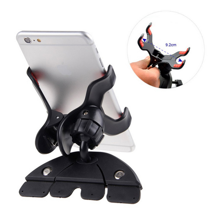 must telefonihoidja autosse, millel on reguleeritav kinnitus ja tugev haare