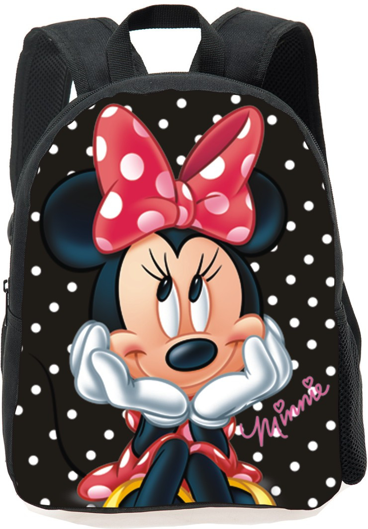 must seljakott valgete täppidega ja suure punase lipsuga tegelaskujuga