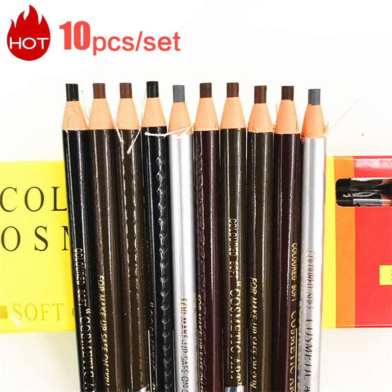 Best of 10pcs / set Eyebrow Pencil Cosmetics For Makeup Tint Waterproof Microblading Cheap Pen Brown Available Natural Beauty Wholesale Reviews & Tips