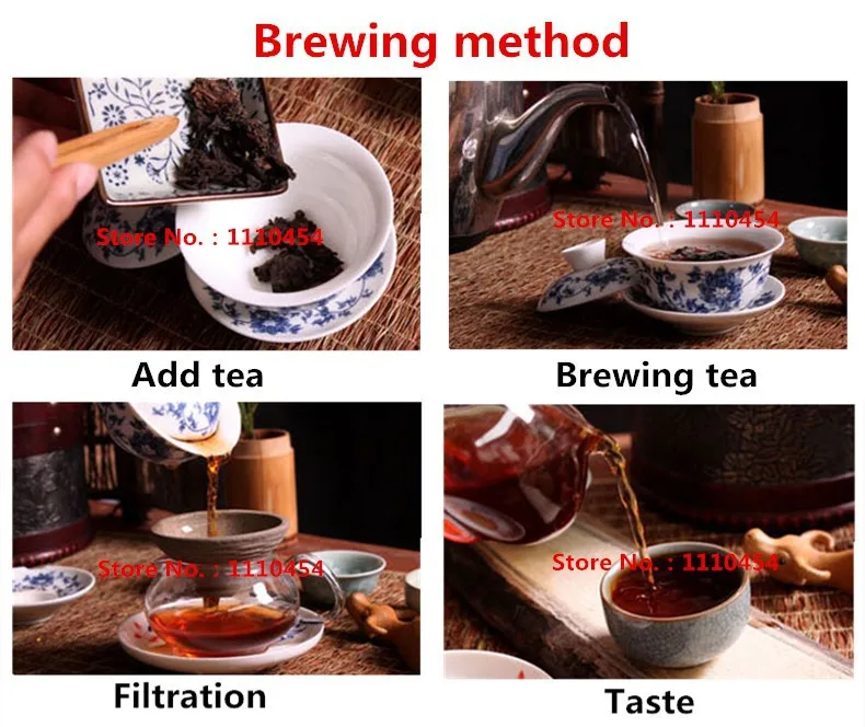  Made In1970 Ripe Pu er Tea 250g Oldest Shu Puer Tea Ancestor Antique Honey Sweet Dull-red Puerh Tea Ancient Tree Pu'er Tea Brick 