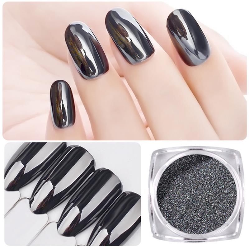 Best of 1g / Box DIY Black Mirror Nail Glitter Powder Dazzling Shining Chrome Pigment Dust Paillettes Nail Art Decorations Reviews & Tips