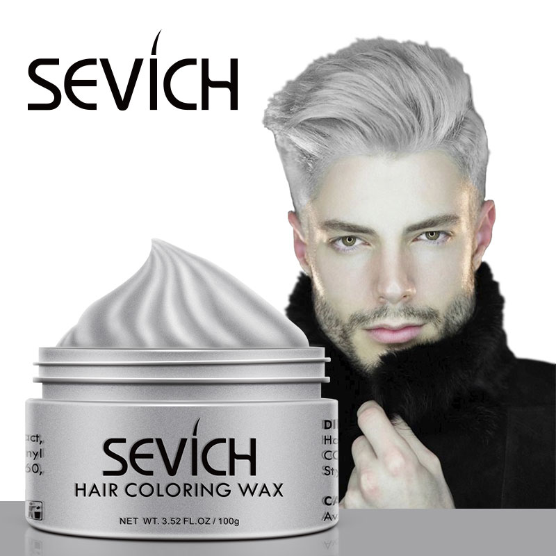 Best of Sevich Temporary Hair Color Wax Men Diy Mud One-time Molding Paste Dye Cream Hair Gel For Hair Coloring Styling Silver Grey 120g Reviews & Tips