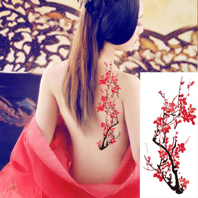 Best of 1piece Body Art Flash Henna Tattoo Fake Temporary Tattoos Stickers Rose Peony Flowers Arm Shoulder Tattoo Waterproof Women Reviews & Tips