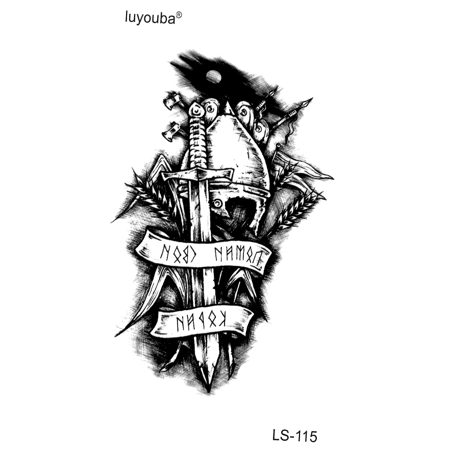 Best of Immortal Knight Waterproof Temporary Tattoos Men Warrior Tatouage Temporaire Femme Tatoo Temporary Stickers Reviews & Tips