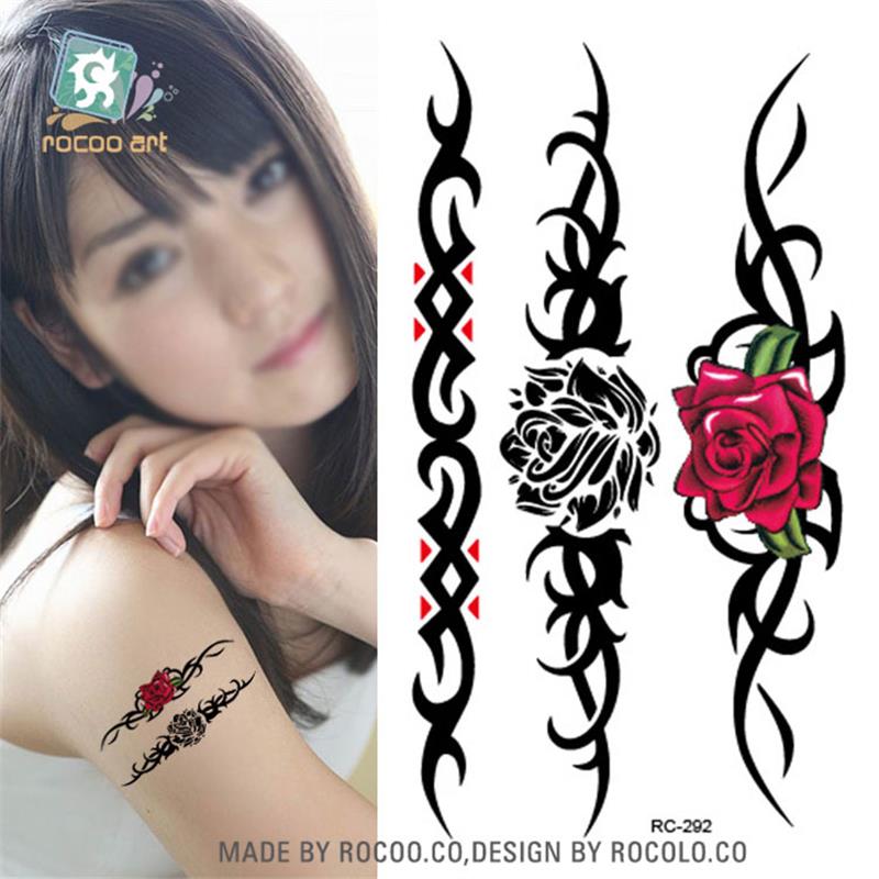 Best of Body Art Waterproof Temporary Tattoos For Men And Women 3D Beautiful Bracelet Design Small Arm Tattoo Sticker Wholesale RC2292 Reviews & Tips