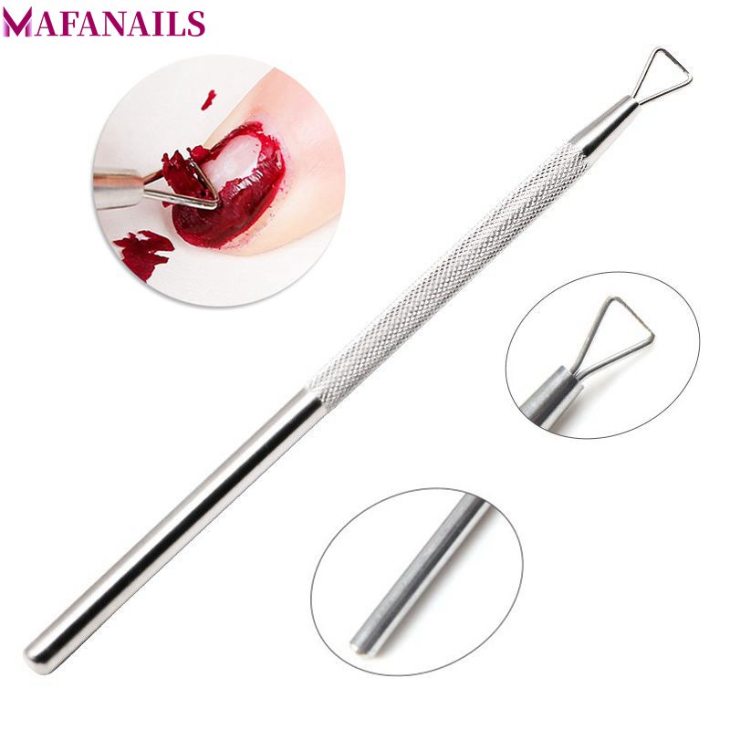 Best of 1pcs Cuticle Push Stainless Steel 0.7*2.5MM Rod Stick Pusher Cuticle Dead Skin UV Gel Polish Push Manicure Tool For Nails Art 15 Reviews & Tips