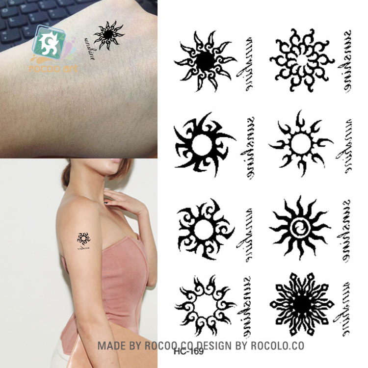 Best of Body Art Waterproof Temporary Tattoos For Men And Women Sex Black Swirl Marks Design Small Tattoo Sticker Wholesale HC1169 Reviews & Tips