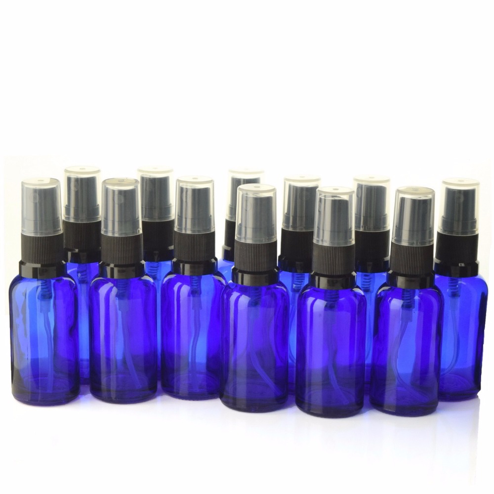 Best of 12pcs 30ml Empty Cobalt Blue Glass Spray Bottles Vaporizador With Fine Mist Sprayer For Essential Oil Perfume Atomizer Reviews & Tips