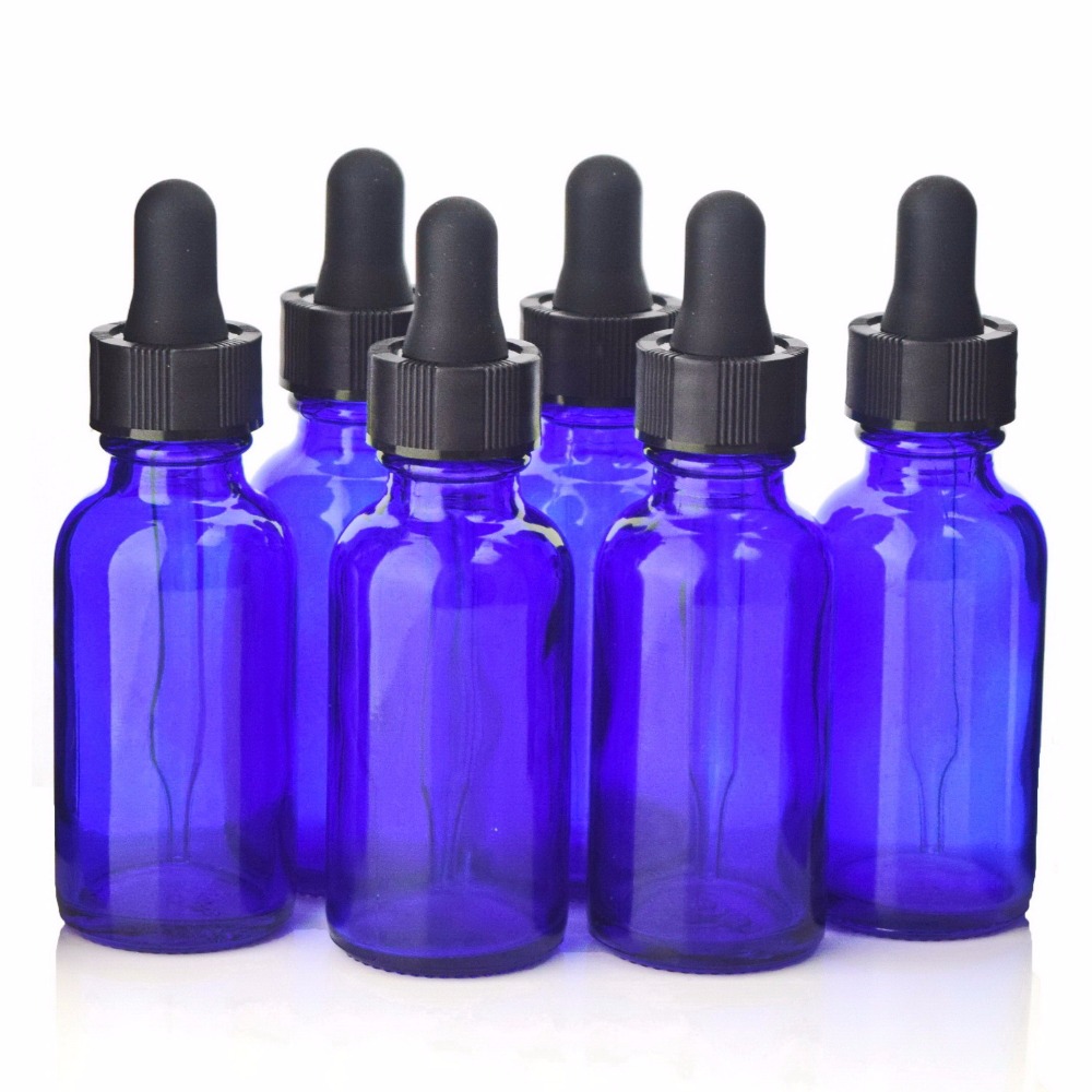 Best of 6pcs 30ml Cobalt Blue Glass Dropper Bottle Empty Eye Dropper Pipette Bottles For Essential Oils Aromatherapy Boston Round 1 Oz Reviews & Tips