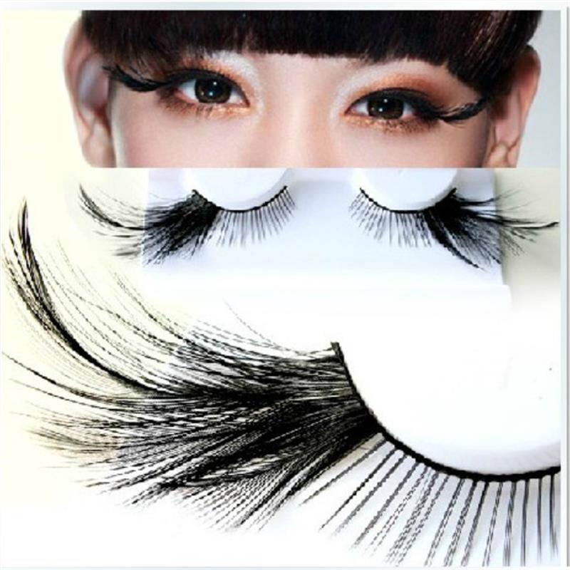 Best of 1 Pairs Black Feather Stage Exaggerated False Eyelashes Party Masquerade Nightclub Natural Long Full Strip Eye Lashes YM77 Reviews & Tips