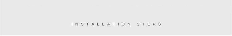 hall taust tekstiga 'installation steps'
