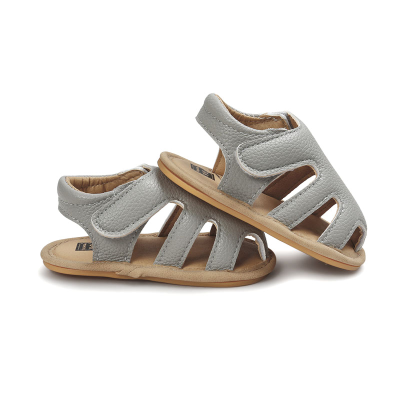 hallid pehmed beebisandaalid nahast pealispinnaga