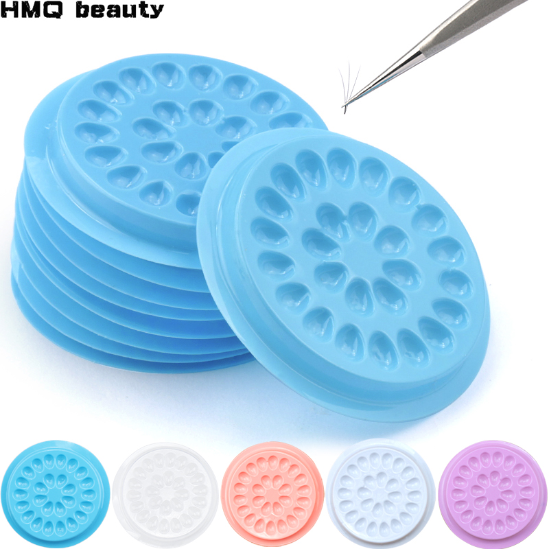 Best of Wholesale Glue Gasket Eyelash Glue Holder Adhesive Pallet Eyelash Extension Glue Pads Stand On Eyelash Plastic Makeup Tools Reviews & Tips