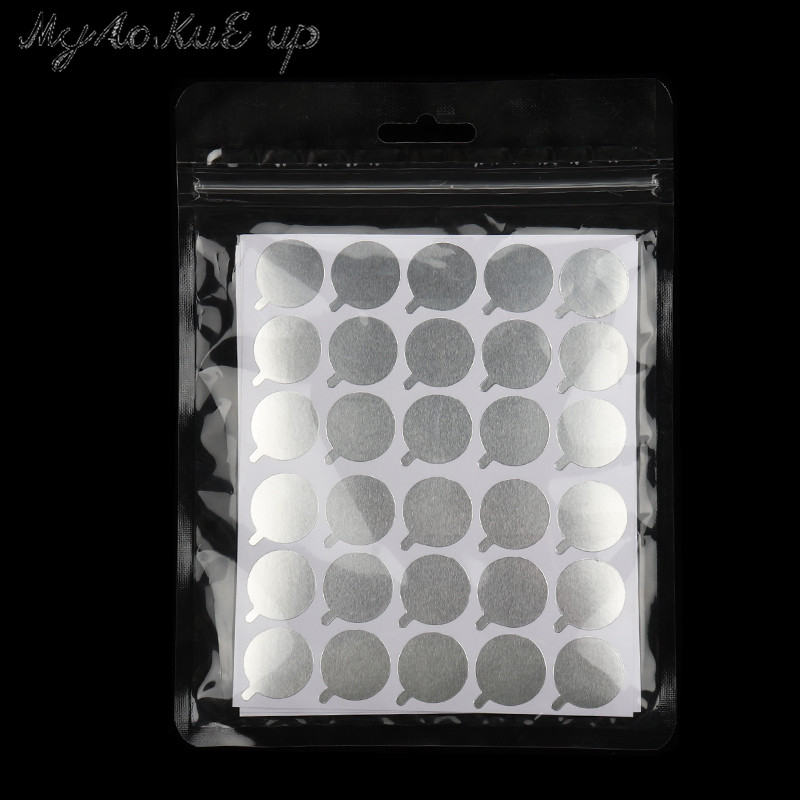 Best of 300pcs Eyelash Glue Holder Foil Pallet Glue Paper Patches Sticker For Eyelash Extension Disposable Glue Paper Pad Eye Sticker Reviews & Tips - Image 6