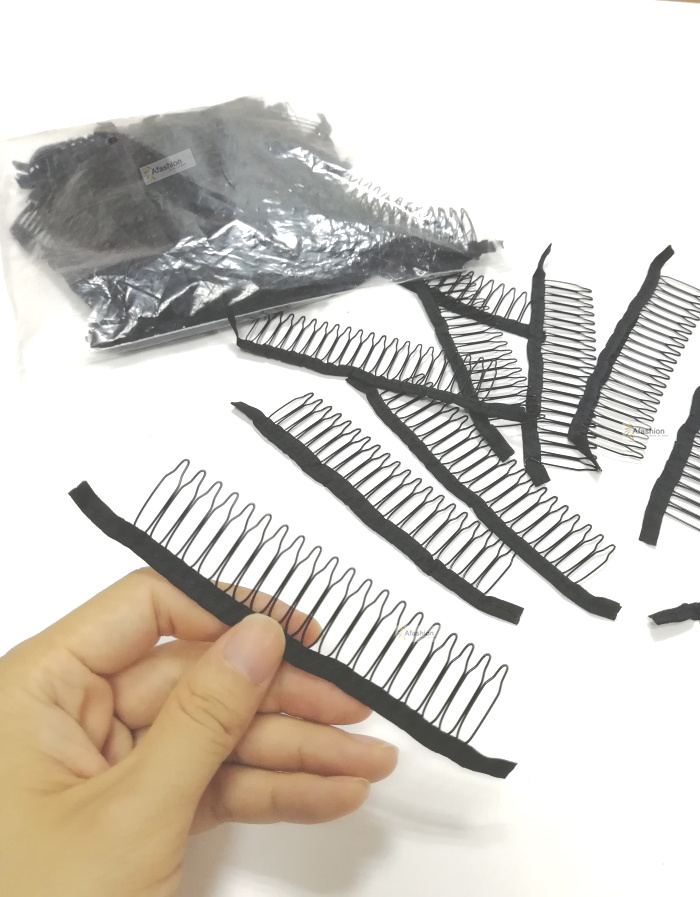 Best of 10pcs Long Wig Comb With 20 Teeth Black Wire Clips Hair Full Lace Wig Combs Snap Cap Hairpiece Accessories Styling Tools Reviews & Tips