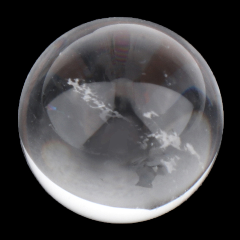 Natural Rainbow Clear Quartz Round Crystal Sphere Small Ball Heal 15-20mm