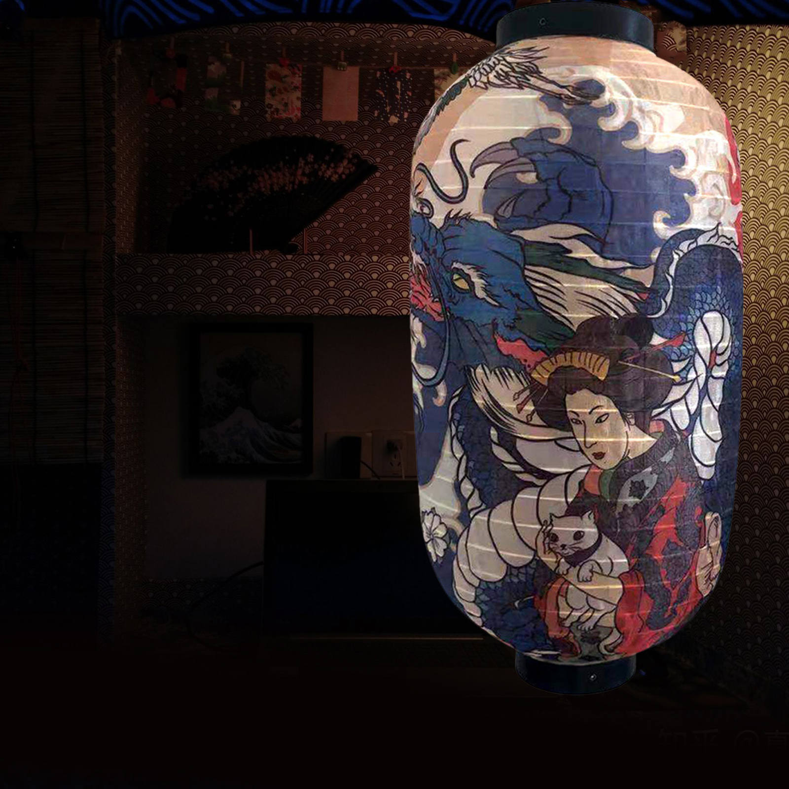 Retro Style Japanese Style Lantern Sushi Lamps Lampshades Durable Hanging Creative Ramen for Outdoor Pub Restaurant Bar Decor