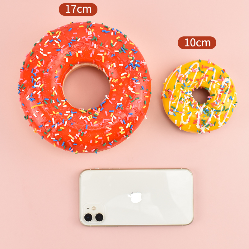 10 cm große, simulierte Donuts, Brot, Stressabbau, künstliches Brot, Kuchen, Heimdekoration, Hochzeitsdekoration, Fotografie-Requisiten, 1 Stück – Detail 4