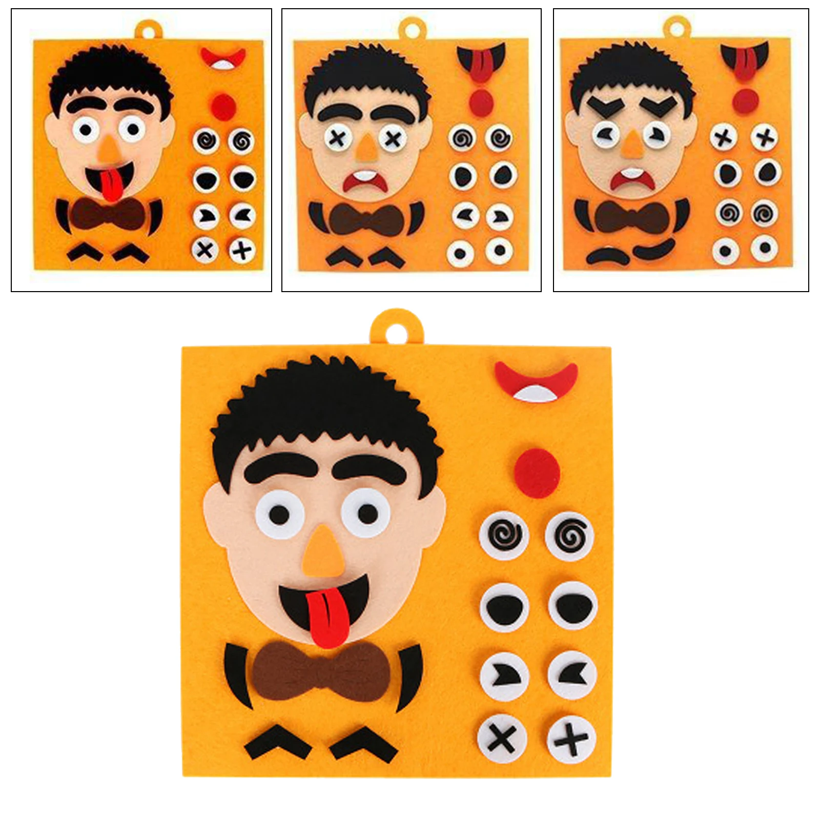 DIY Toys Emotion Change Puzzle Toys Creative Facial Expressions Face Changing Puzzle Toy Improve Hands-on Ability Toy for Kids