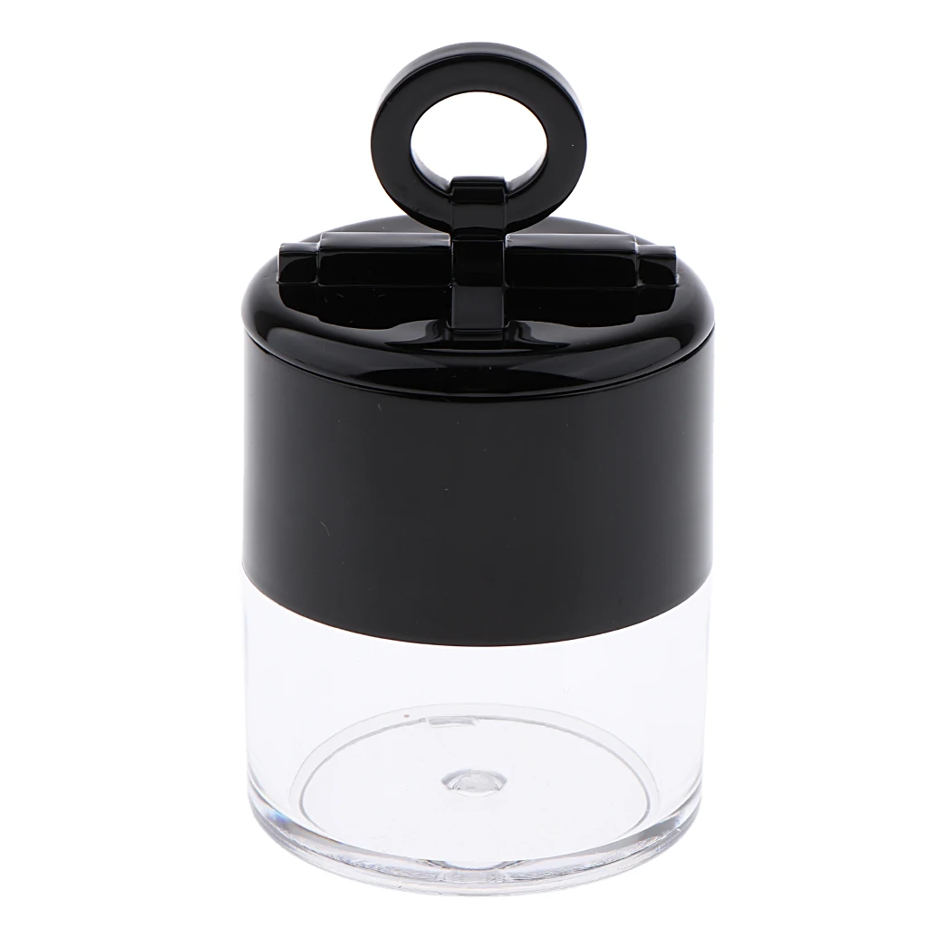 10g Black Cap + Clear Body Empty Loose Powder Container Case Box with Sifter
