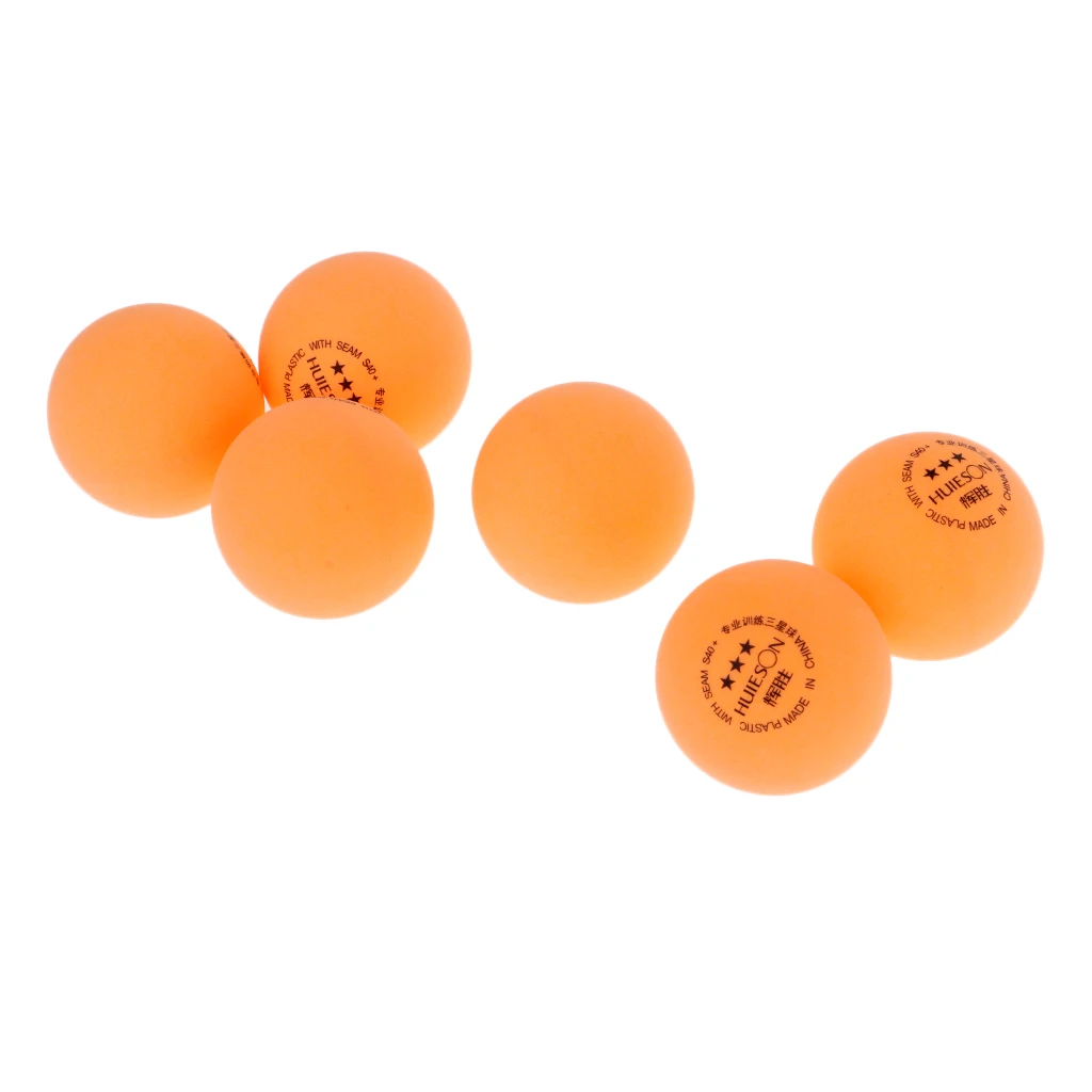 6Pcs Professional 3-Star 40+mm Table Tennis Balls for Advanced / Competition Training Ball