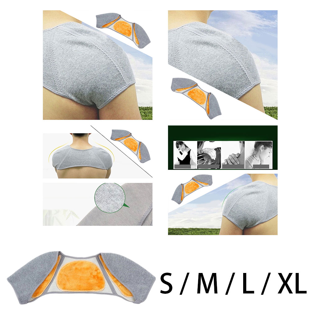 Warmer Shoulder Support Protection Breathable Fabric Back Pad Guard for Gym Office Sports Air-Conditioning Room Posture