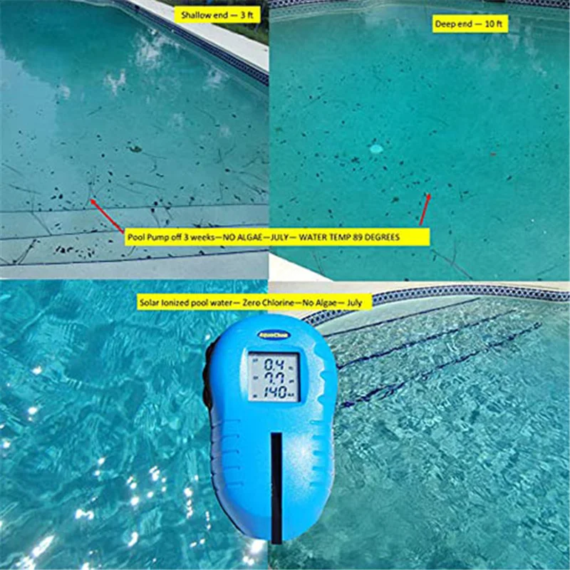 solar, ferramenta de limpeza de piscina automática,