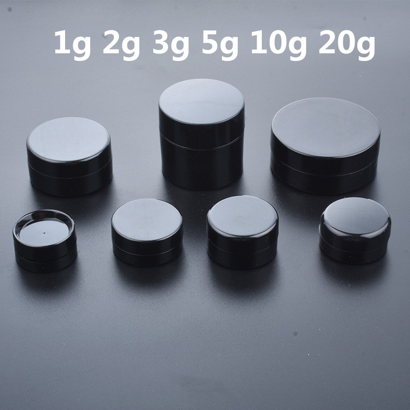 Best of 50pcs / lot Empty 1g 2g 3g 5g 10g 20g Black Portable Cream Jar Jars Pot Box Makeup Nail Art Cosmetic Bead Storage Container Reviews & Tips