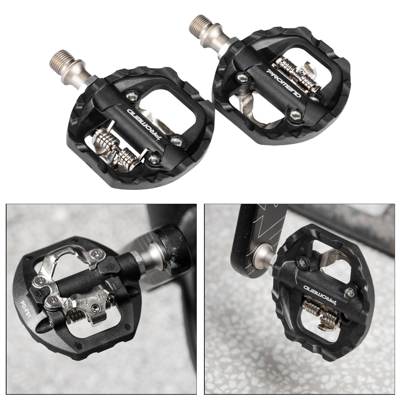 Dual Function Platform Multi-Use Compatible with SPD Mountain Bike Bicycle Sealed Clipless Pedals Great for Touring Road Bikes