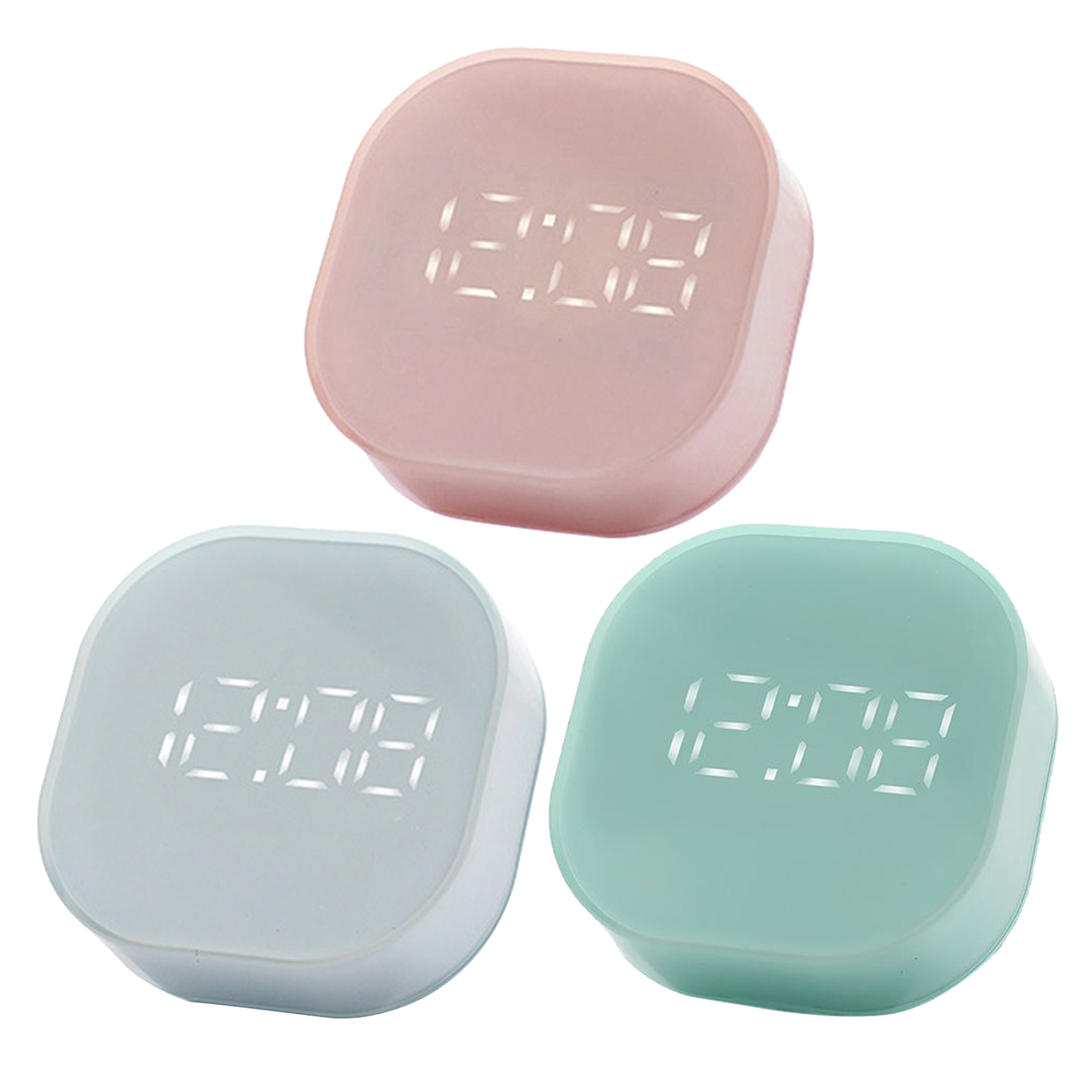 Small Cube Bedside Digital Alarm Clock Magnetic 12/24H ℃/℉ Kitchen Timer
